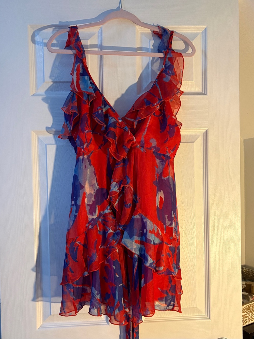 Red Floral Dress by Luxxel